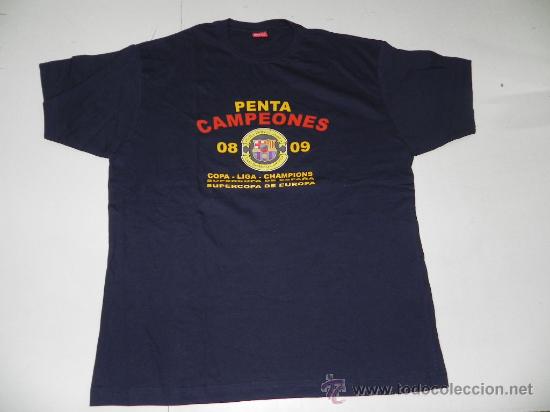 Collezionismo sportivo: CAMISETA DE PENTA CAMPEONES 08 / 09, BARCELONA F.C., FUTBOL, , SIN USO, TALLA GRANDE.