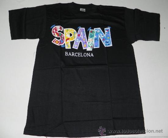 Coleccionismo deportivo: CAMISETA DE SPAIN, BARCELONA, , SIN USO, TALLA GRANDE.