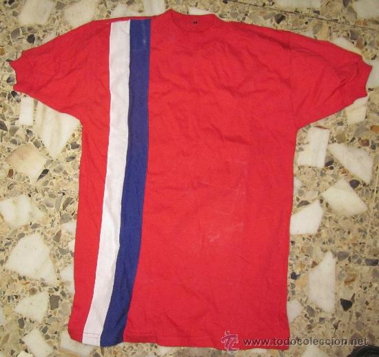 Coleccionismo deportivo: CAMISETA DE UNI&Oacute;N POPULAR DE LANGREO,FUTBOL,A&Ntilde;OS 60,A ESTRENAR