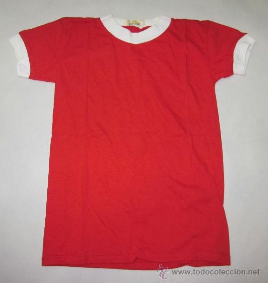 Collezionismo sportivo: CAMISETA MANCHESTER U,LIVERPOOL,BENFICA,HAMBURG SV,REAL MURCIA,....,FUTBOL,SOLYMER, A&Ntilde;OS 70,ESTRENAR