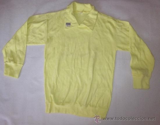Colecionismo desportivo: CAMISETA DE PORTERO,AMARILLA CLARA,100% ALGOD&Oacute;N,A&Ntilde;OS 60,A ESTRENAR