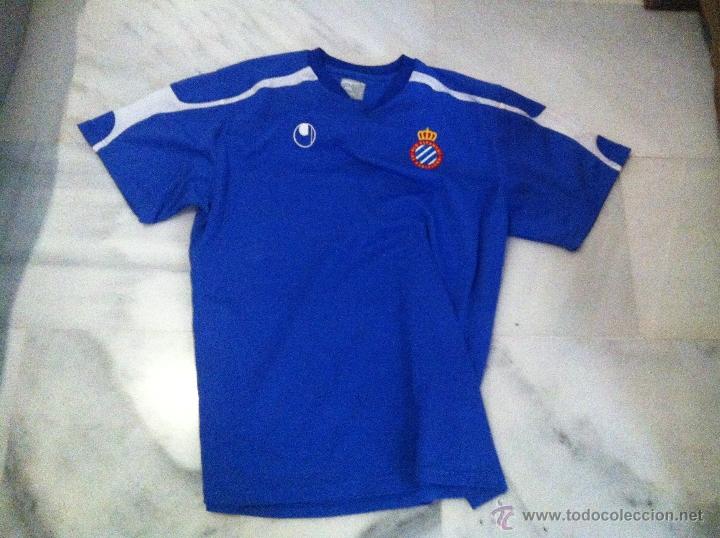 Coleccionismo deportivo: CAMISETA DE FUTBOL DEL R.C.D ESPA&Ntilde;OL UHLSPORT TALLA XL