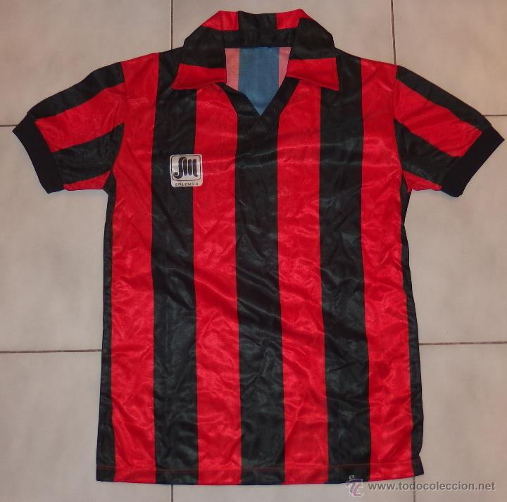 Coleccionismo deportivo: CAMISETA AC MILAN,SOLIMER,A&Ntilde;OS 70 U 80,FUTBOL,A ESTRENAR