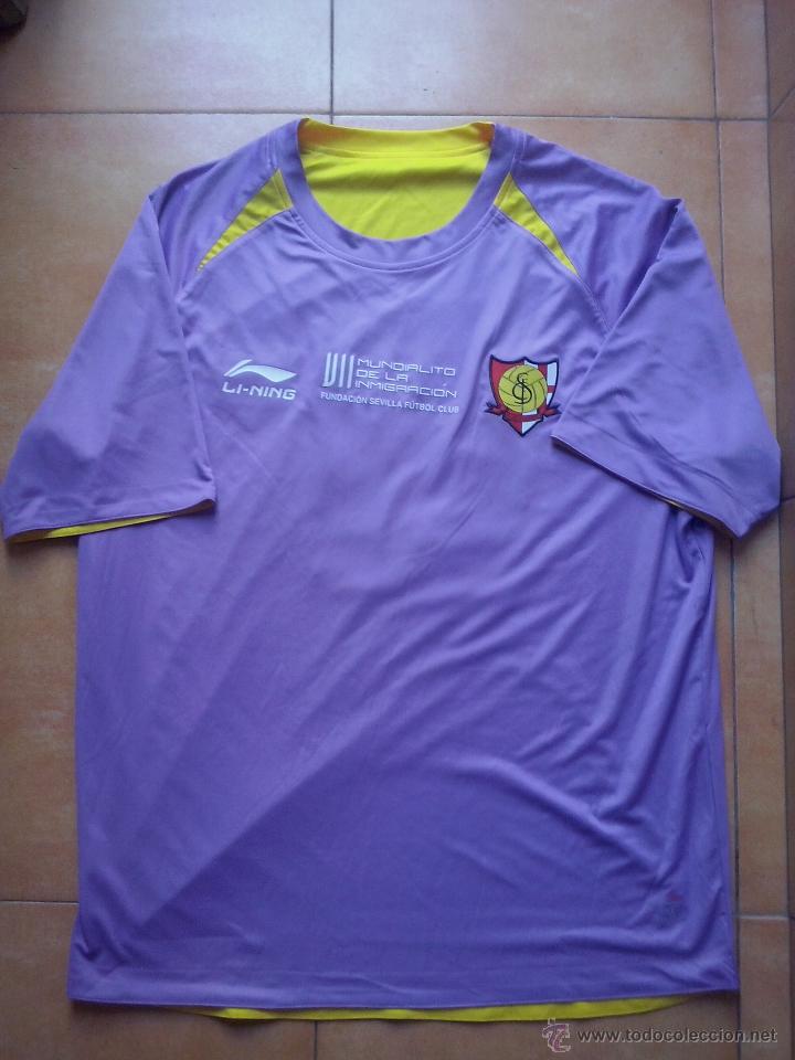 Collezionismo sportivo: camiseta escuela sevilla futbol club - VII mundialito de la inmigracion - reversible