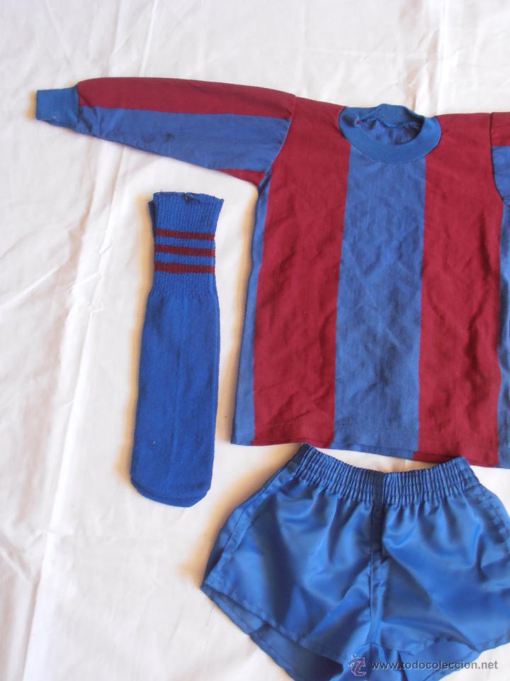 equipación futbol club barcelona niño años 80 c - Compra venta en  todocoleccion