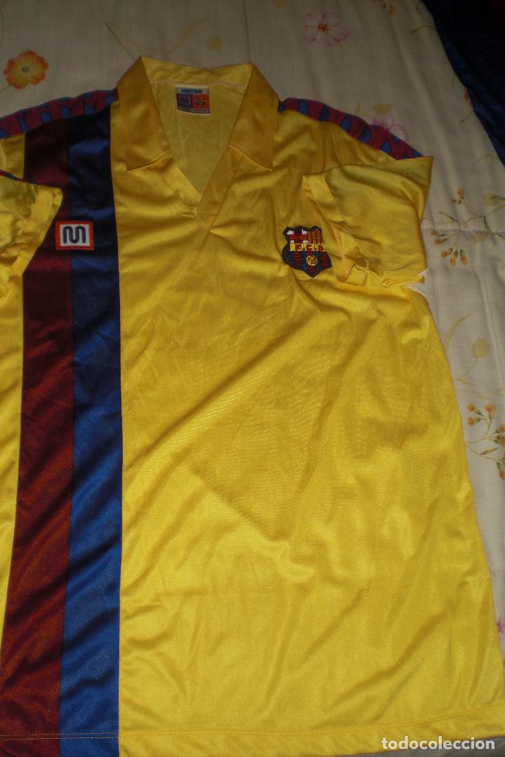 camiseta meyba amarilla barcelona