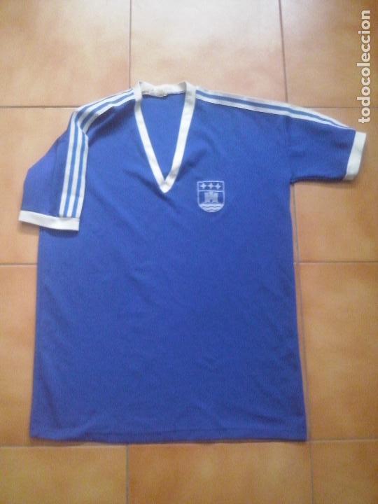 Coleccionismo deportivo: camiseta futbol- makran- rara marca deportiva espa&ntilde;ola- a&ntilde;os 70-80