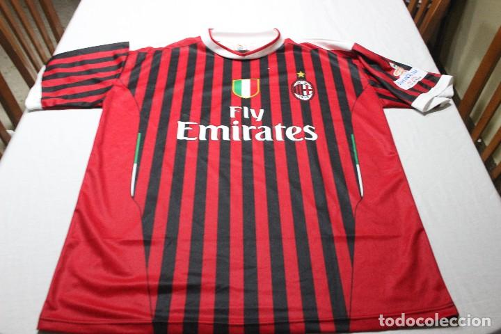 Collezionismo sportivo: CAMISETA FUTBOL AC MILAN FINAL SUPERCOPA 2011 BEIJING MARCA MILAN T/XL N&ordm; 27 PRINCE BOATENG SHIRT MA