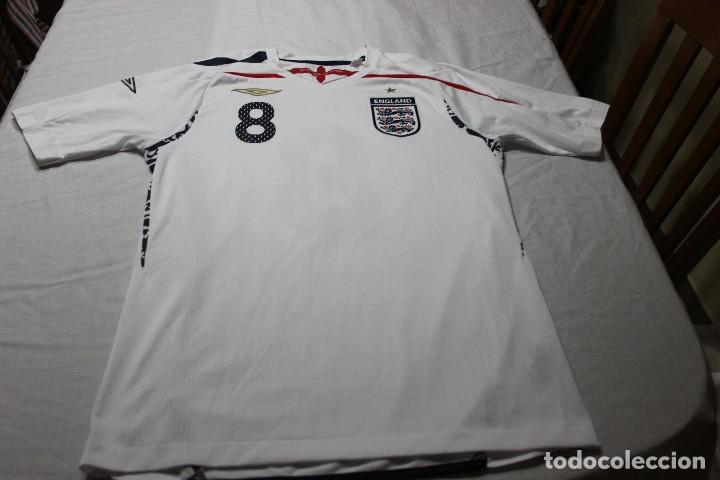 Collezionismo sportivo: CAMISETA OFICIAL DE LA SELECCION DE INGLATERRA  DE LA MARCA UMBRO TALLA M N&ordm; 8 LAMPARD VINTAGE