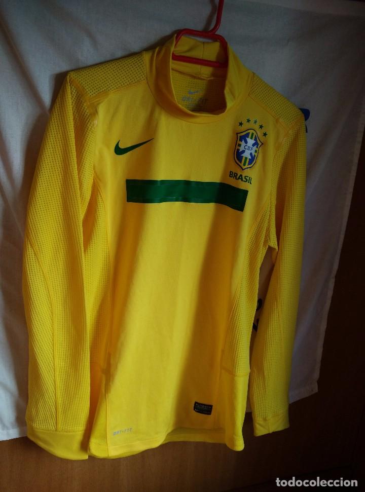 Sports collectibles: Original | Futbol | Talla L | Camiseta de la seleccion de Brasil PLAYER ISSUE