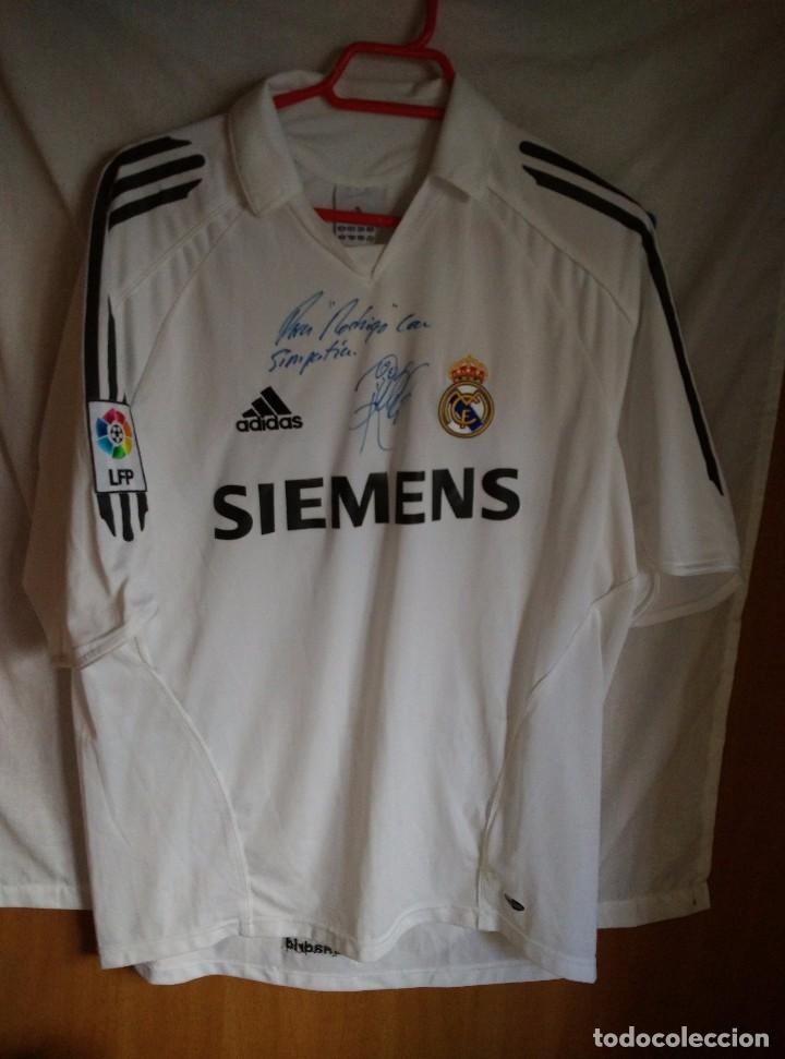 Coleccionismo deportivo: Original | Futbol | Talla M | Camiseta del Real Madrid #10 ROBINHO - firmada y dedicada