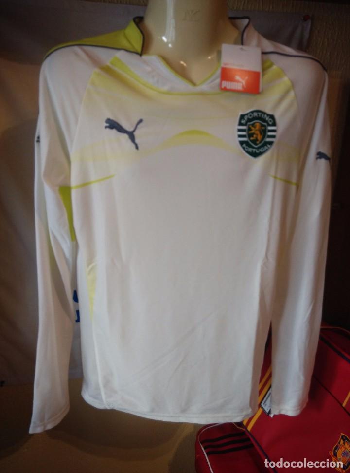 Sports collectibles: Nuevo a estrenar y Original | Futbol | Talla M (ce&ntilde;ida) | Camiseta del Sporting de Lisboa