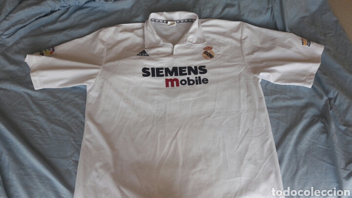 Sports collectibles: CAMISETA futbol Real Madrid Raul Gonzalez num 7 Siemens Mobile con logo Centenario talla XL