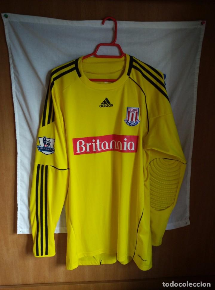 Sports collectibles: Original | Futbol | Talla XL | Camiseta Stoke City modelo portero PLAYER ISSUE FORMOTION