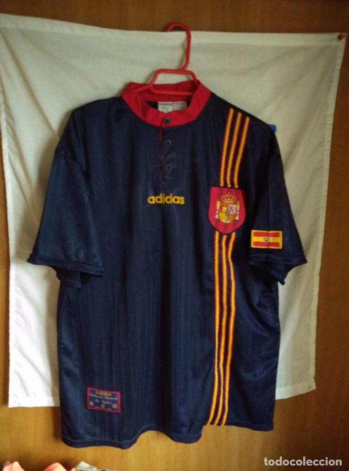 Coleccionismo deportivo: Original | Futbol | Talla XL | Camiseta de la seleccion de Espa&ntilde;a a&ntilde;os 90