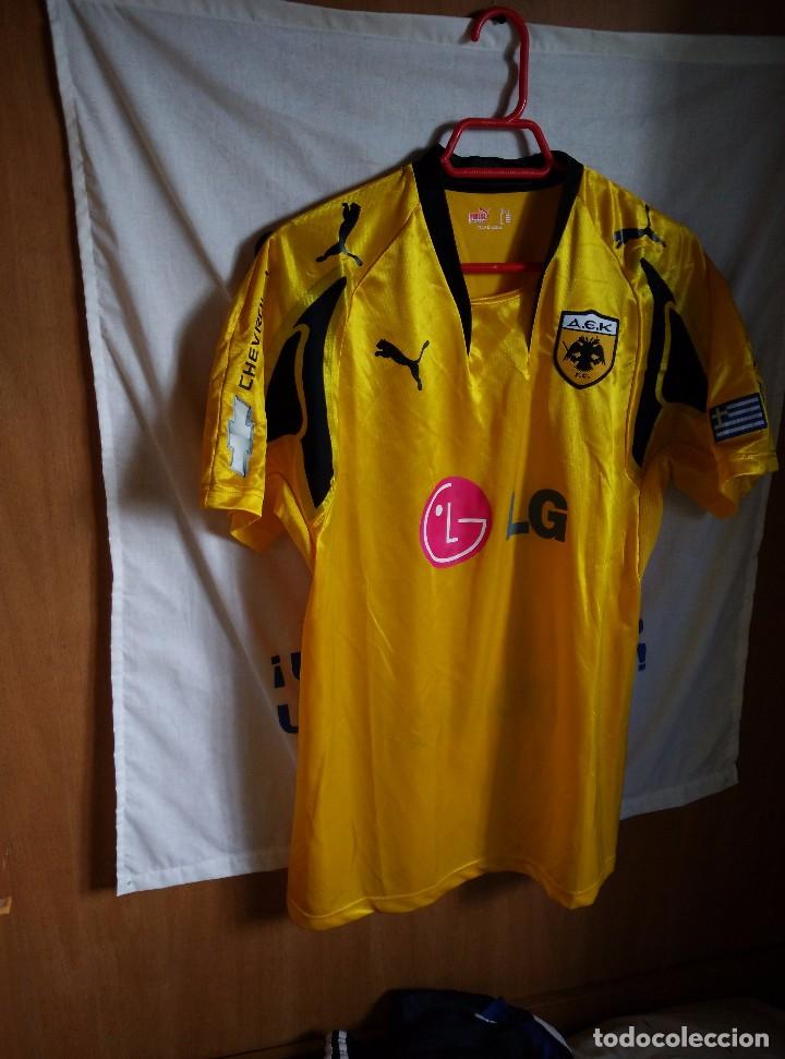 Coleccionismo deportivo: Original | Futbol | Talla L | Camiseta del AEK Athenas