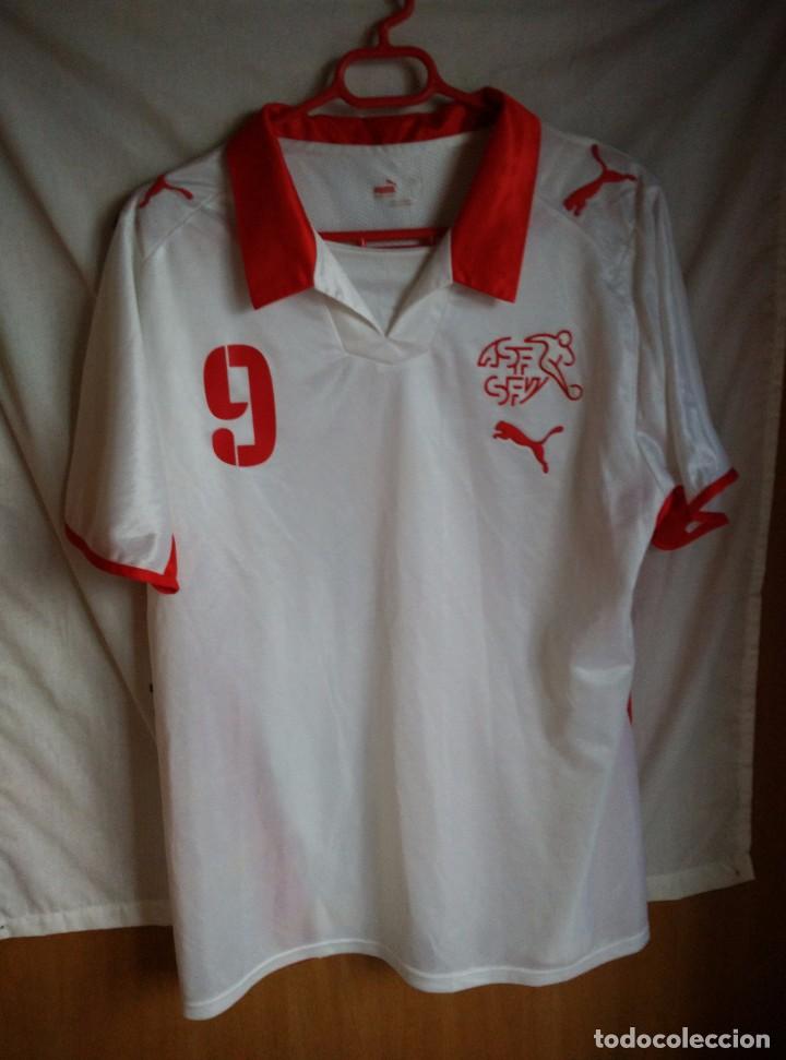 Collezionismo sportivo: Original | Futbol | Talla L | Camiseta de la seleccion Suiza #9 Alexander FREI