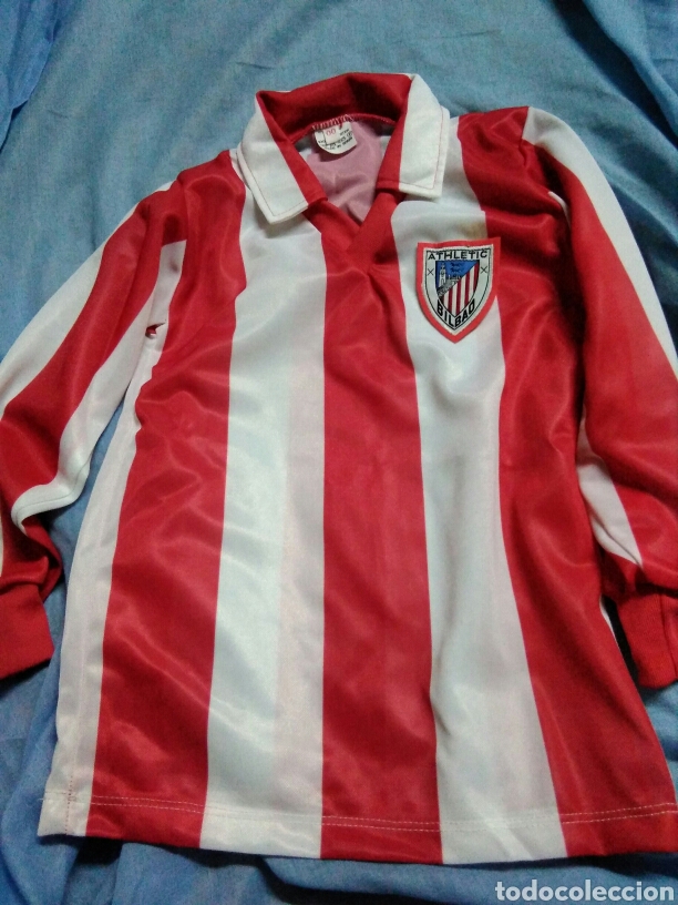 Coleccionismo deportivo: Camiseta ni&ntilde;o talla 00 Athletic Bilbao escudo con alfiler sin numero