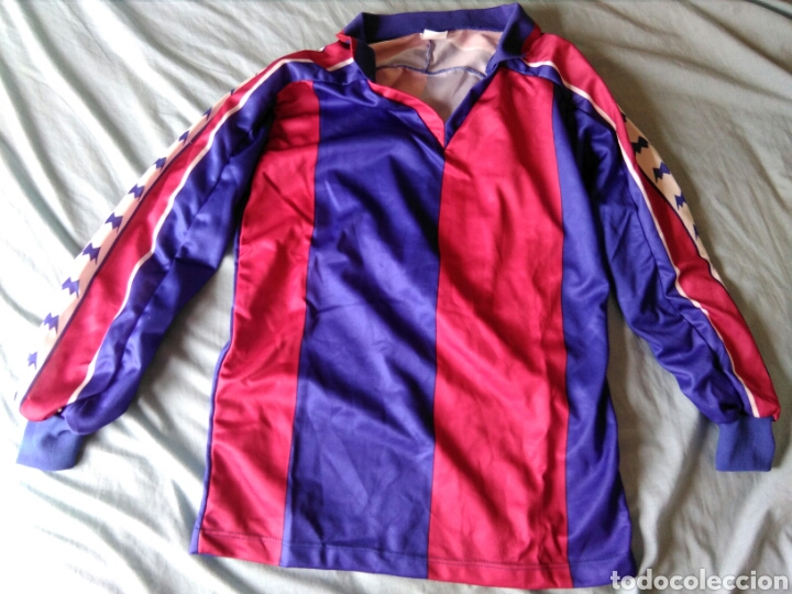 Coleccionismo deportivo: Camiseta colores F C Barcelona Bar&ccedil;a Talla1 de ni&ntilde;o