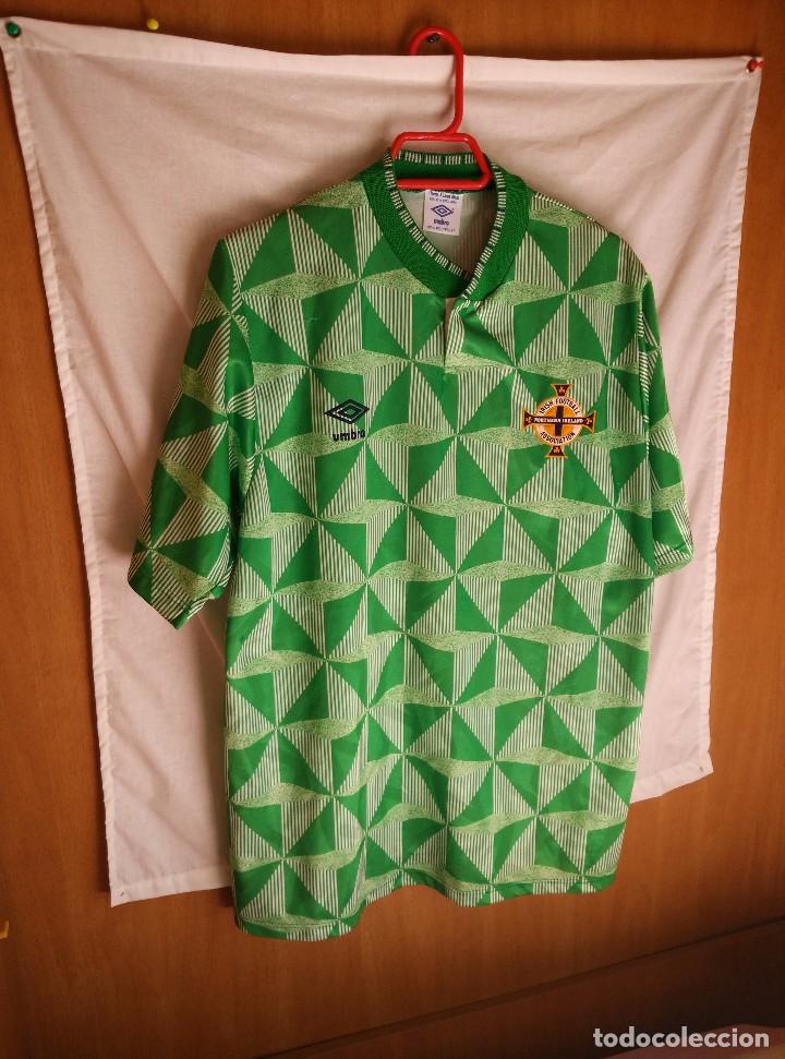 Colecionismo desportivo: Original | Futbol | Talla XL | Camiseta de la seleccion de Irlanda del Norte a&ntilde;os 90