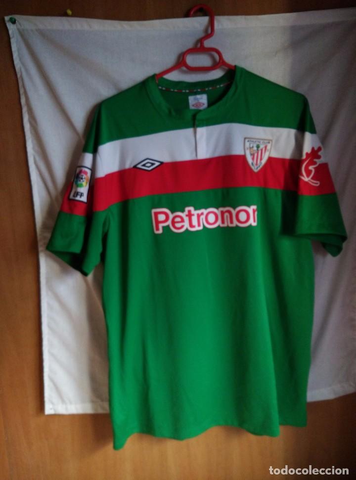 Coleccionismo deportivo: ORIGINAL | FUTBOL | TALLA XL | MATCH WORN CAMISETA ATHLETIC CLUB #17 I&Ntilde;IGO PEREZ VS LEMONA 12/08/11