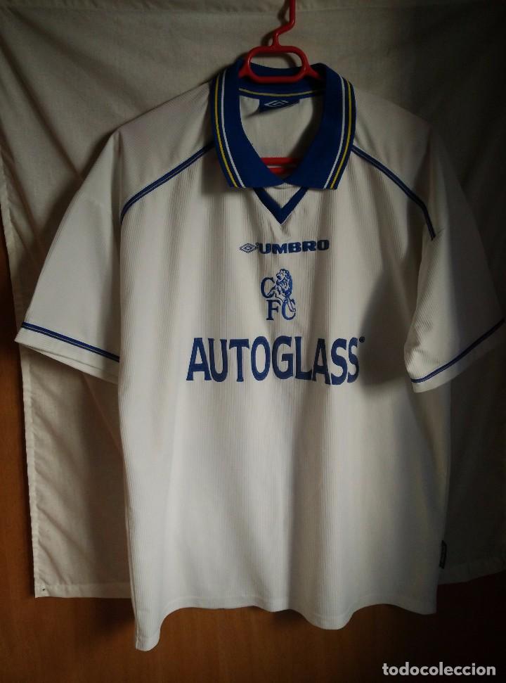 Sports collectibles: ORIGINAL | FUTBOL | TALLA L | Camiseta del Chelsea a&ntilde;os 90