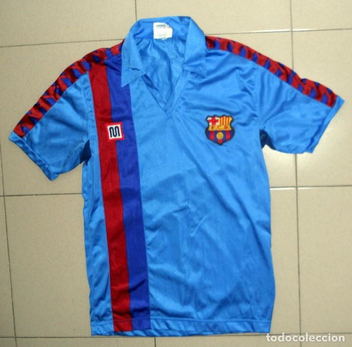 camiseta barça antigua