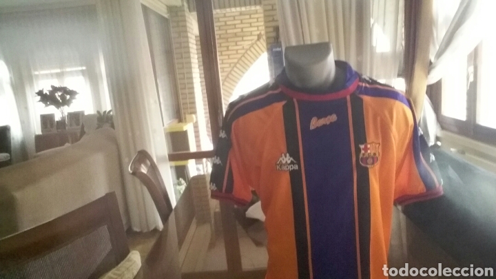 Colecionismo desportivo: FC BARCELONA CAMISETA ORANGE 95 - 98 EUROPA