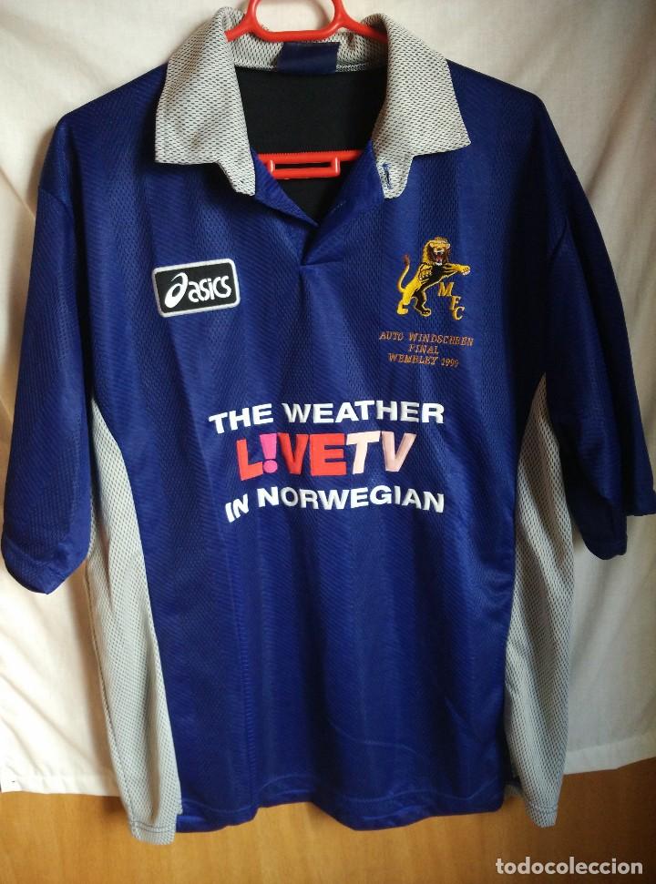 Colecionismo desportivo: Original | Futbol | Talla L | Camiseta del Millwall FC final wembley a&ntilde;os 90
