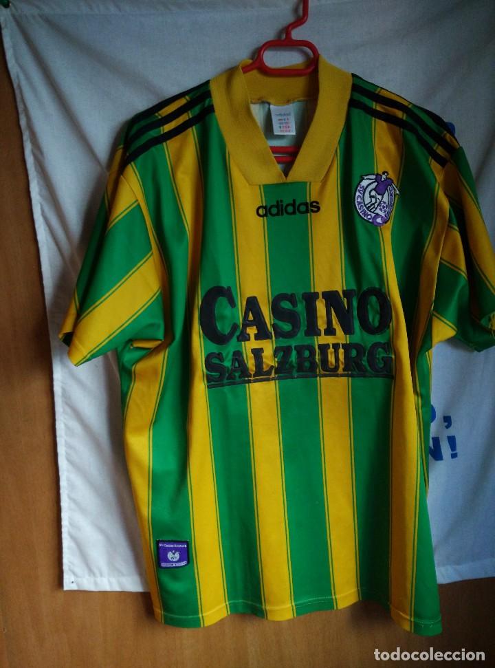 Colecionismo desportivo: Original | Futbol | Talla L | Camiseta del Casino Salzburg - Salzburgo a&ntilde;os 90