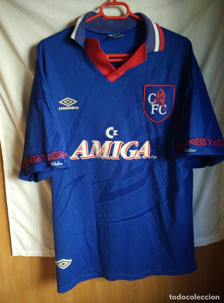 Sports collectibles: Original | Futbol | Talla XL | Camiseta del Chelsea FC a&ntilde;os 90