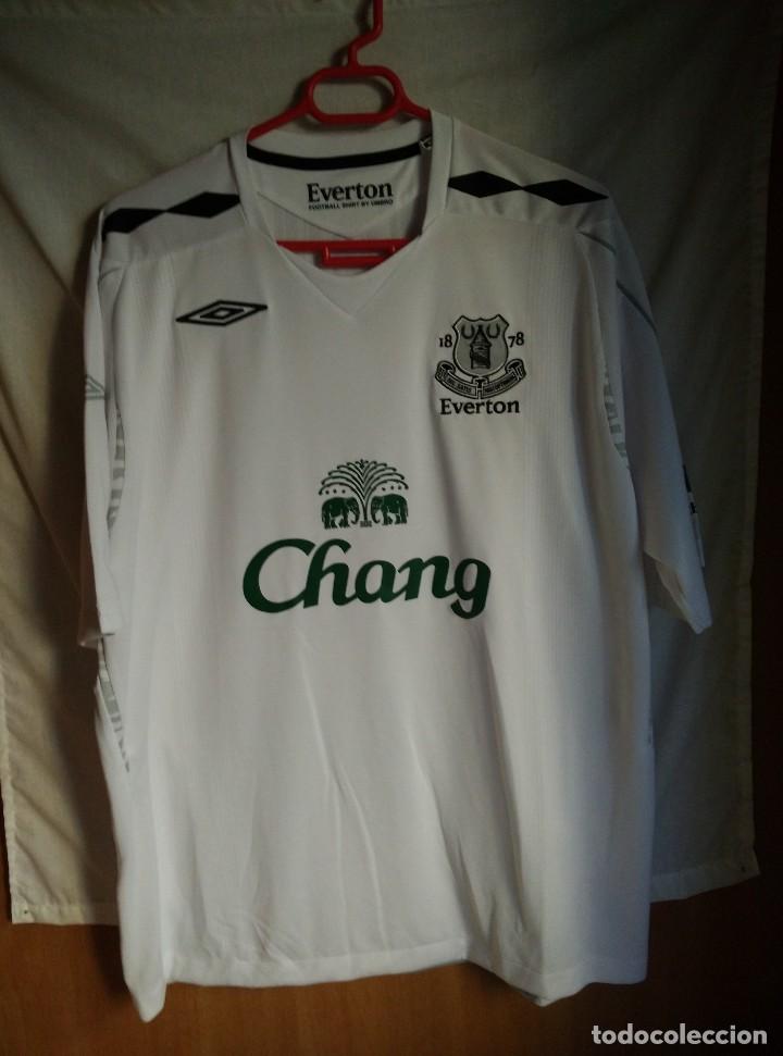 Colecionismo desportivo: Original | Futbol | Talla XL | Camiseta del Everton #6 JAKOBSEN match worn FOOTBALL AID