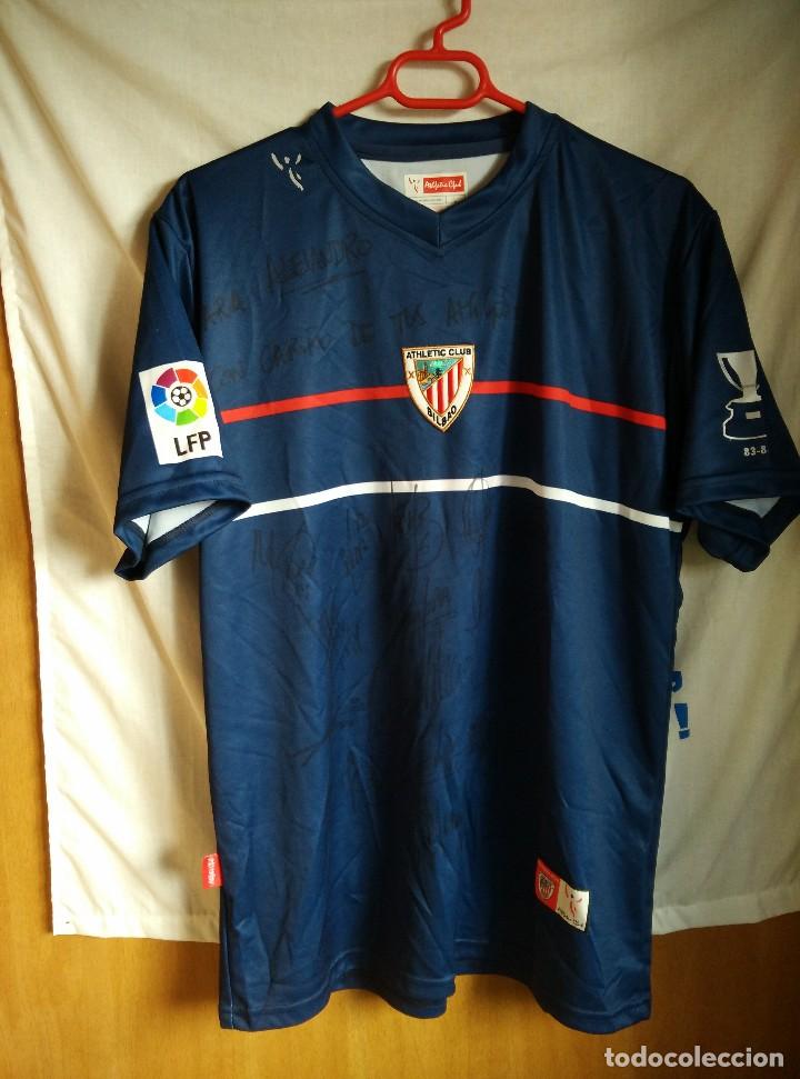 Collezionismo sportivo: Original | Futbol | Talla L | Camiseta del Athletic Club de Bilbao , firmada por toda la plantilla