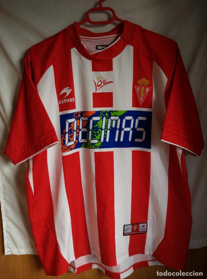 Colecionismo desportivo: Original | Futbol | Talla L | Camiseta del Sporting de Gijon #11 match worn