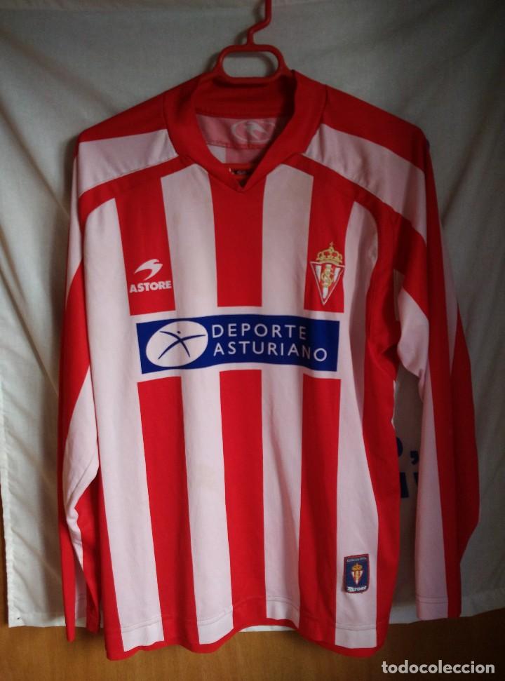 Colecionismo desportivo: Original | Futbol | Talla L | Camiseta del Sporting de Gijon #10 match worn