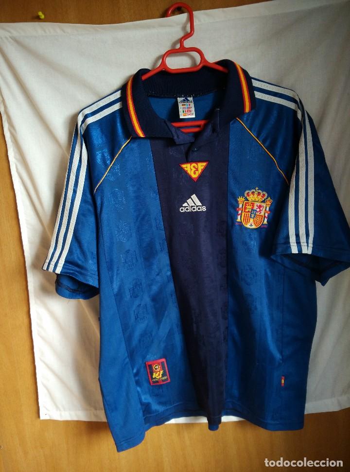 Coleccionismo deportivo: Original | Futbol | Talla L | Camiseta de la seleccion de Espa&ntilde;a a&ntilde;os 90