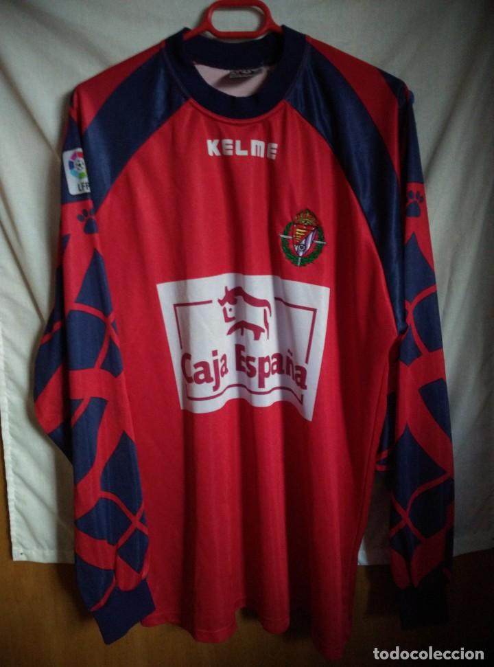 Sports collectibles: Original | Futbol | Talla XL | Camiseta del Real Valladolid CF #1 match worn