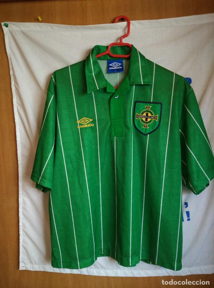 Sports collectibles: Original | Futbol | Talla XL | Camiseta de la seleccion de Irlanda del Norte de los a&ntilde;os 90