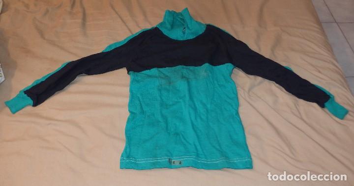 Colecionismo desportivo: CAMISETA DE PORTERO,VERDE Y NEGRA,TALLA 0,F&Uacute;TBOL,100%COTTON,A&Ntilde;OS 60,A ESTRENAR