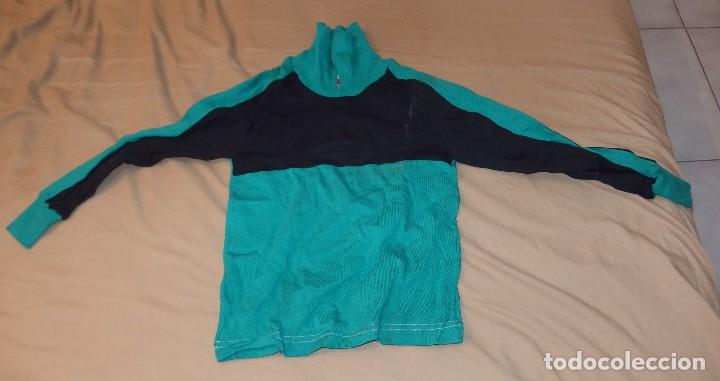 Colecionismo desportivo: CAMISETA DE PORTERO,F&Uacute;TBOL,VERDE Y NEGRA,TALLA 00,ALGOD&Oacute;N,A&Ntilde;OS 60,A ESTRENAR