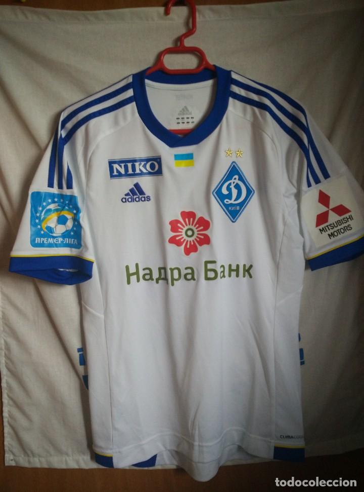 Sports collectibles: Original | Futbol | Talla S | Camiseta del Dinamo de Kiev #85 Dieumerci MBOKANI match worn