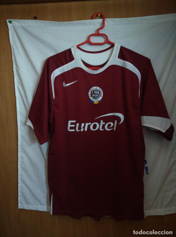 Sports collectibles: Original | Futbol | Talla M | Camiseta del Sparta Praha - Praga #3 - MATCH WORN