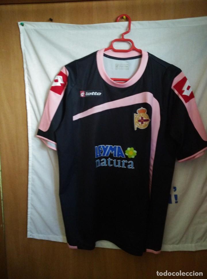 Sports collectibles: Original | Futbol | Talla L | Camiseta del Deportivo de la Coru&ntilde;a #3 - MATCH WORN