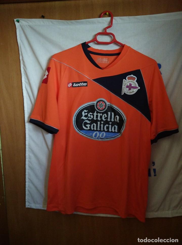 Sports collectibles: Original | Futbol | Talla L | Camiseta del Deportivo de la Coru&ntilde;a #25 - MATCH WORN
