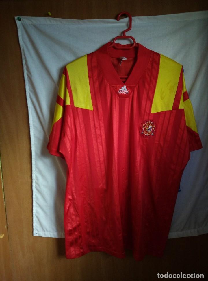 Collezionismo sportivo: Original | Futbol | Talla XL | Camiseta de Espa&ntilde;a de los a&ntilde;os 90