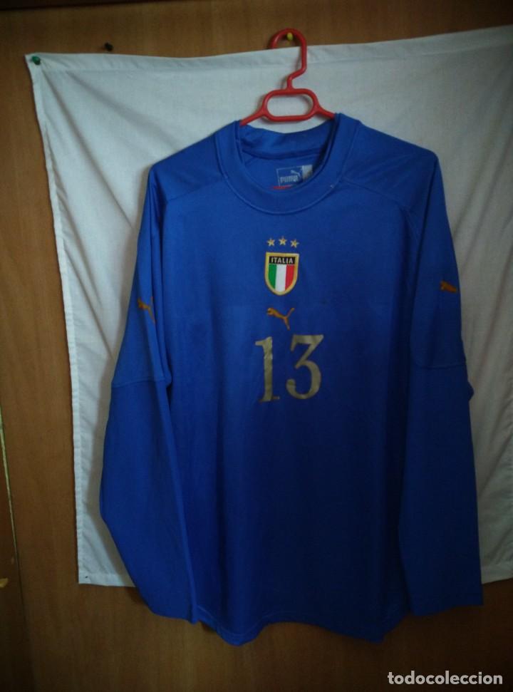 Sports collectibles: Original | Futbol | Talla XL | Camiseta de la seleccion de Italia #13 - MATCH WORN