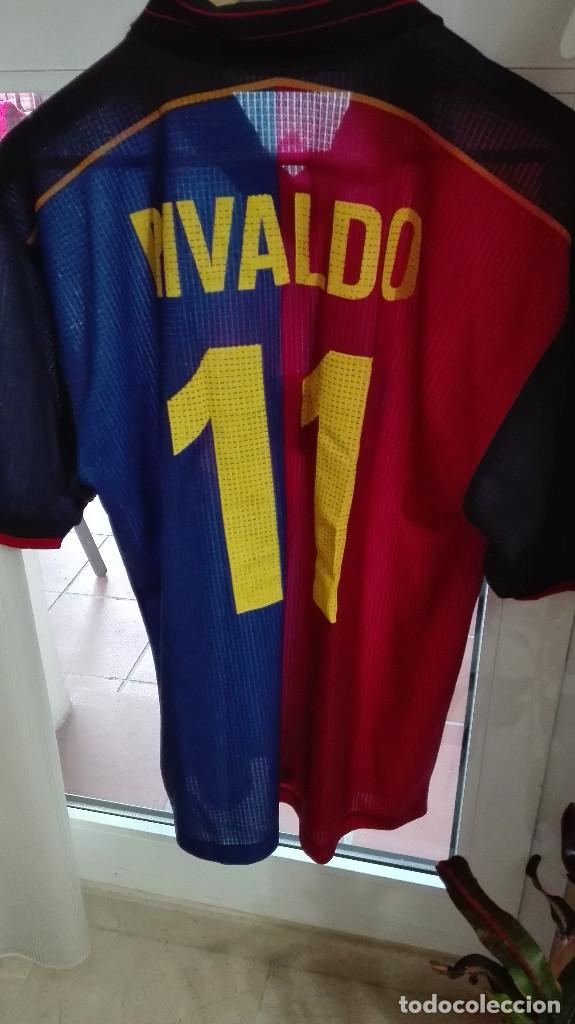 antigua camiseta futbol club barcelona rivaldo - Comprar Camisetas de ...