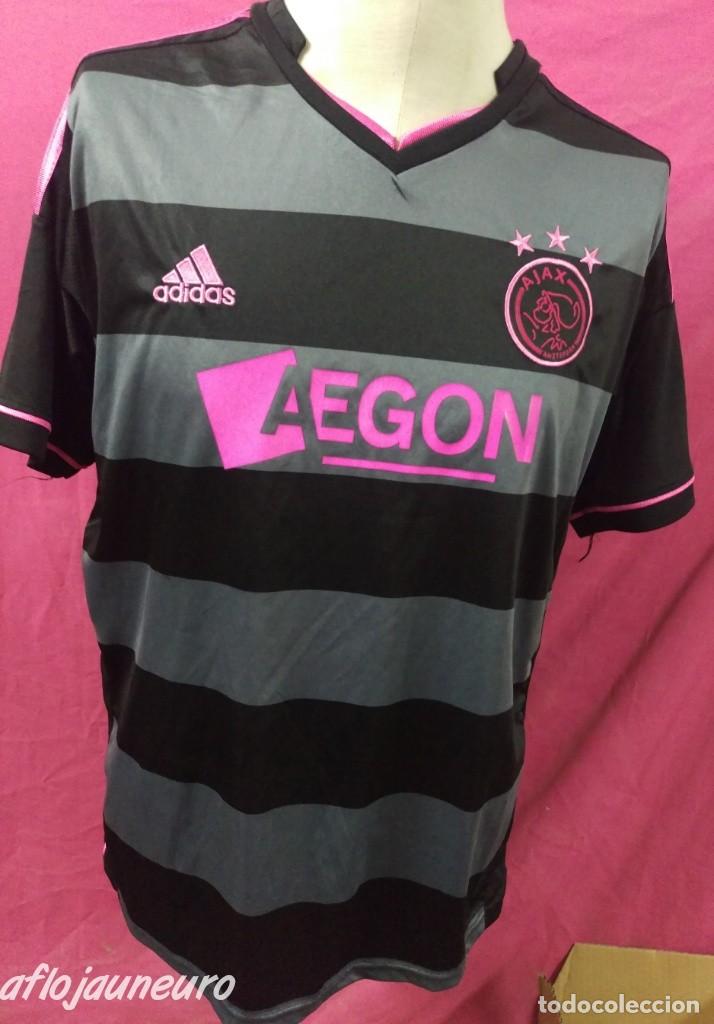 Colecionismo desportivo: Camiseta futbol original ADIDAS AJAX AMSTERDAM AEGON talla L