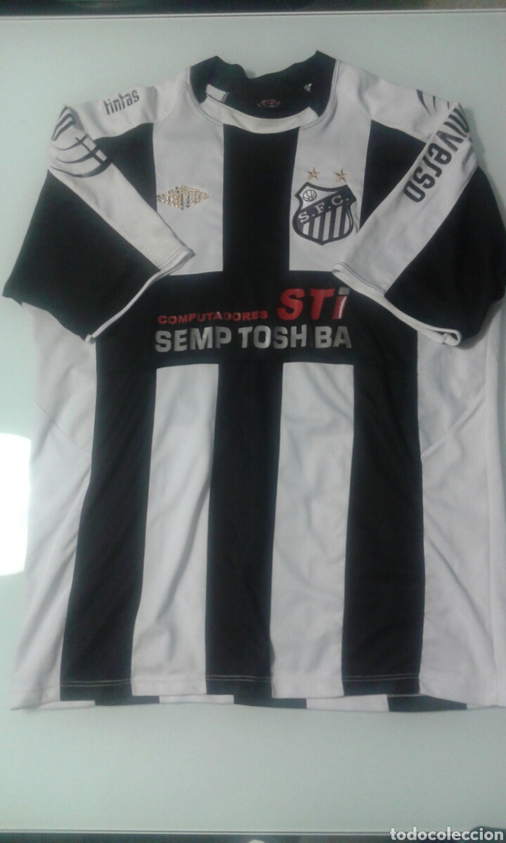 Sports collectibles: Camiseta de f&uacute;tbol del Santos F.C, talla G.