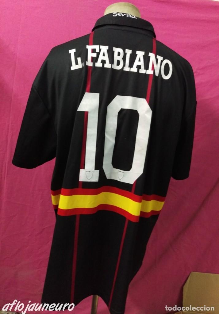 Sports collectibles: Camiseta futbol SEVILLA jugador L. FABIANO TALLA M